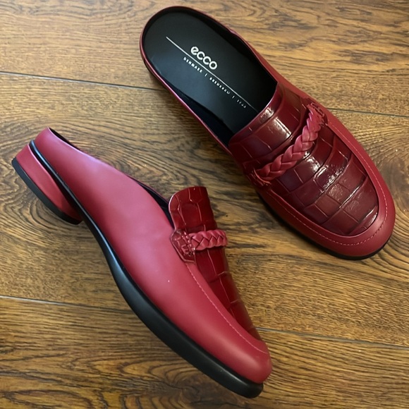 NWOB $175 ECCO Black Leather Mule - Picture 11 of 12